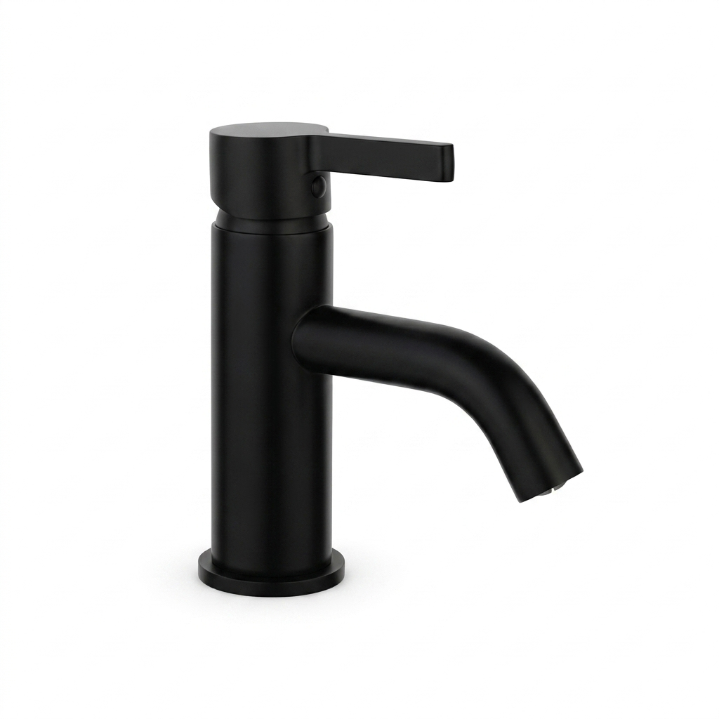 Techsphere Nova Basin Mixer Tap, Sink Faucet Matt Black