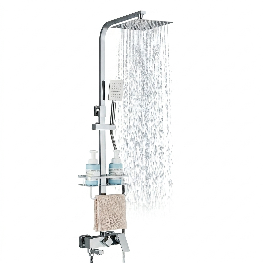 Techsphere Filler Shower with 3 Function, Thermostatic Shower Chrome
