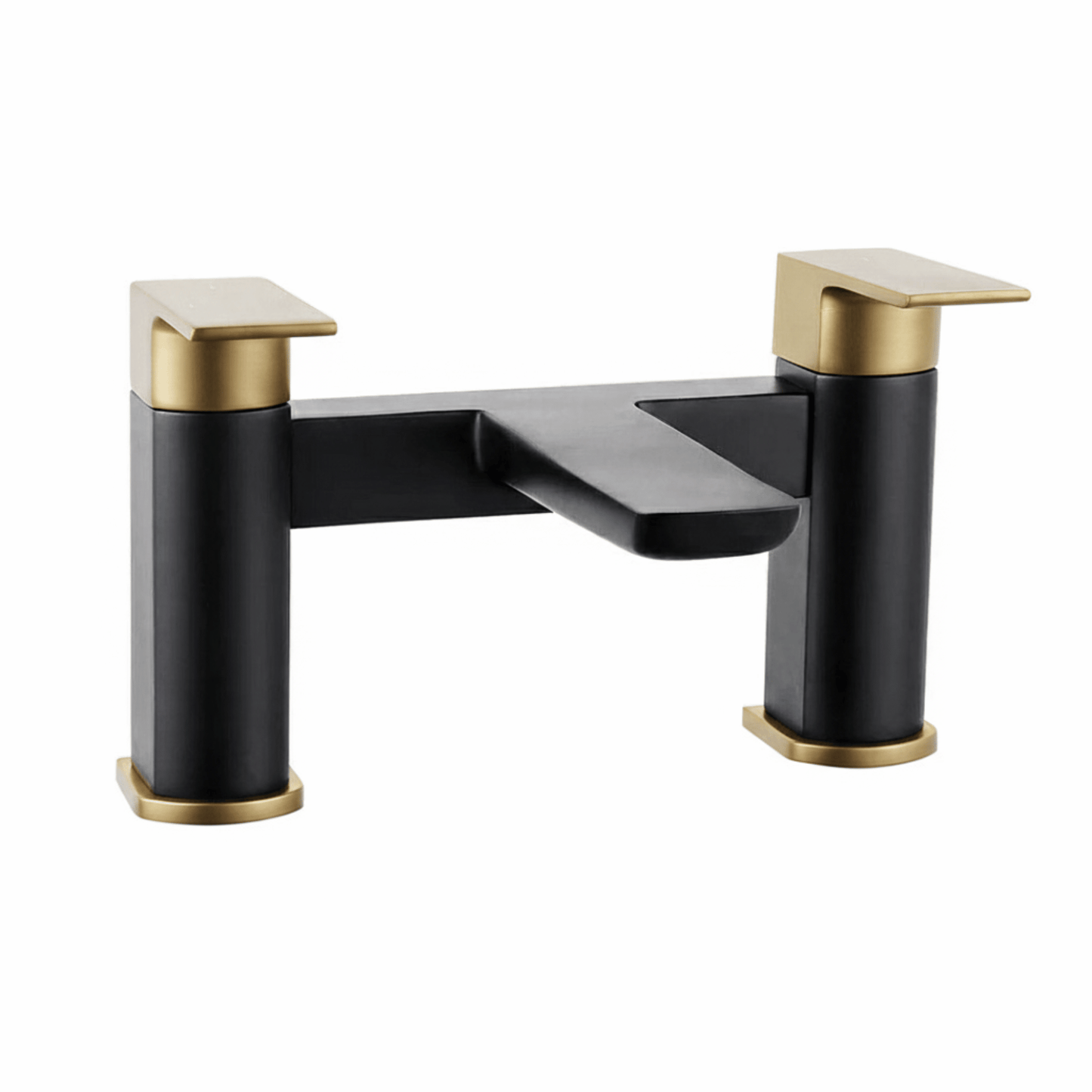 Techsphere Zenith Bath Filler Tap, Bathtub Faucet Black & Brass