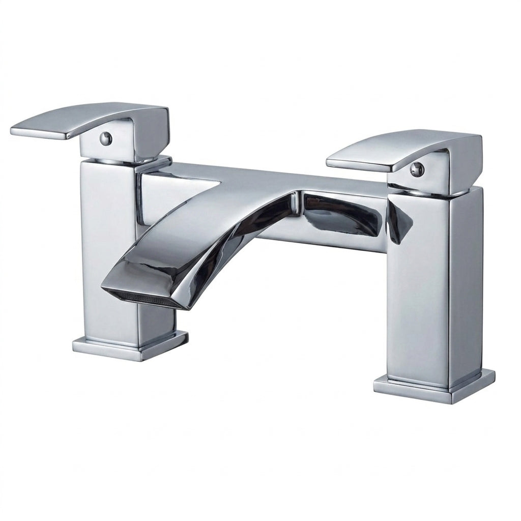 Techsphere Vertex Bath Filler Tap, Bathtub Faucet Chrome