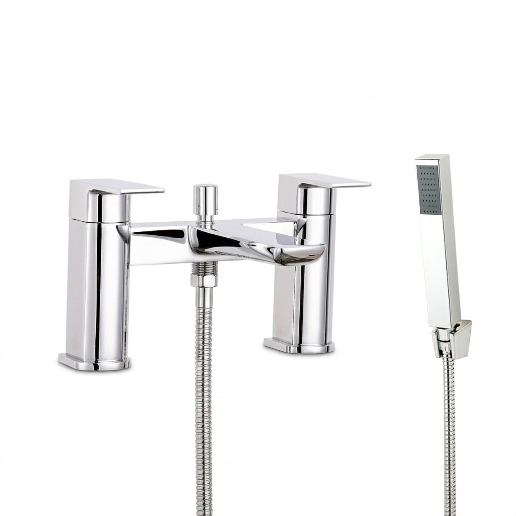 Techsphere Zenith Bath Shower Mixer Tap, Bathtub Shower Faucet Chrome