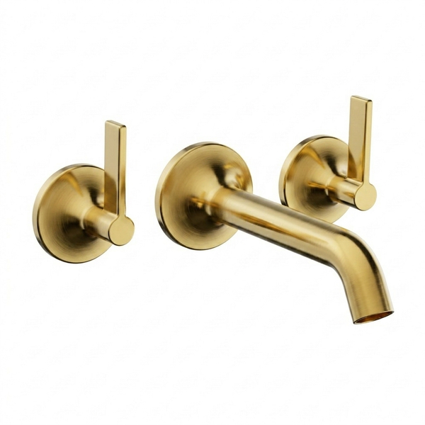 Techsphere Dualis Basin Mixer Tap, Sink Faucet Brushed Brass