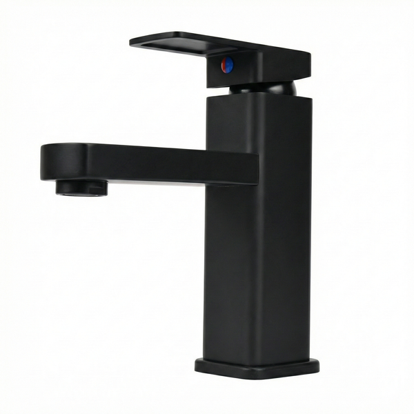Techsphere Forte Basin Mixer Tap, Sink Faucet Matt Black