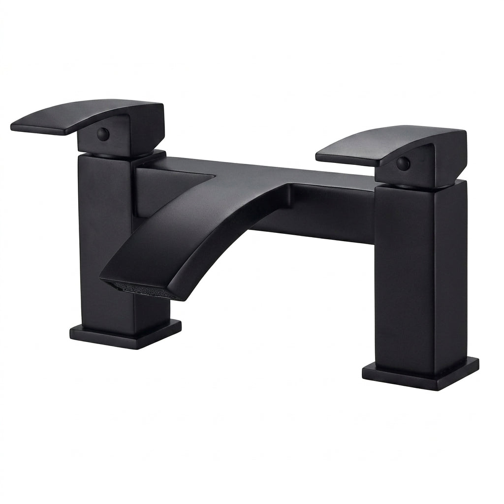 Techsphere Vertex Bath Filler Tap, Bathtub Faucet Matt Black