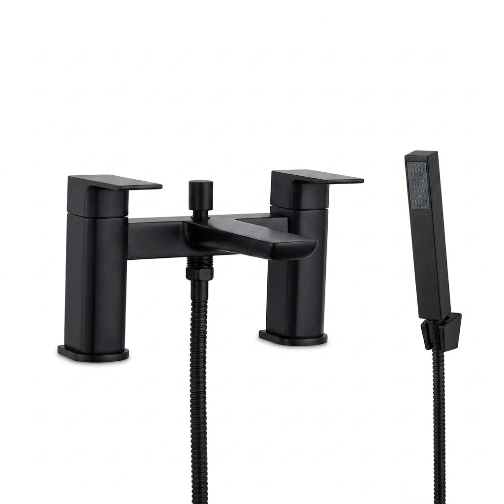 Techsphere Zenith Bath Shower Mixer Tap, Bathtub Shower Faucet Matt Black