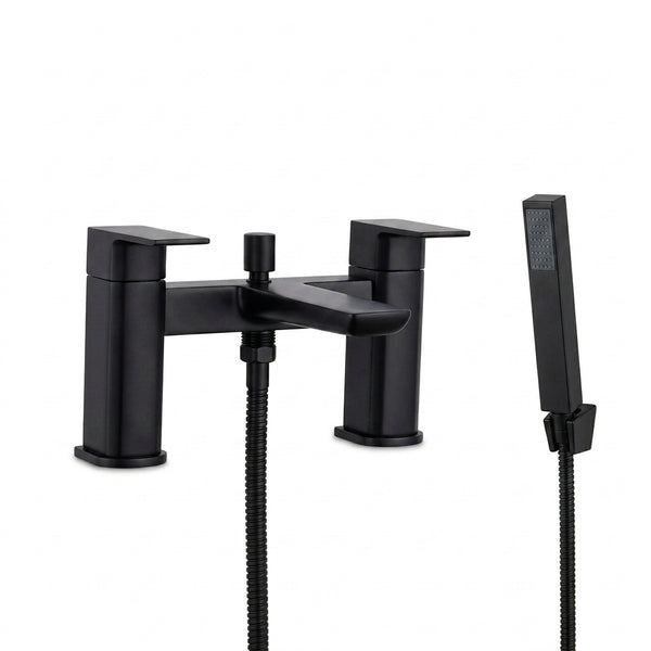 Techsphere Zenith Bath Shower Mixer Tap, Bathtub Shower Faucet Matt Black