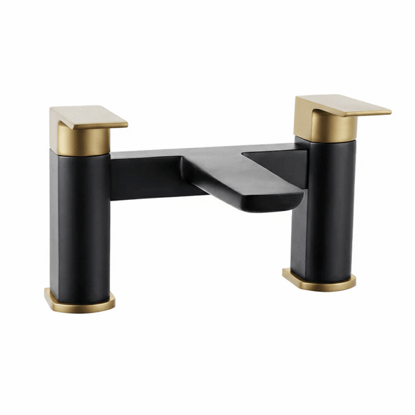 Techsphere Zenith Bath Filler Tap, Bathtub Faucet Black & Brass