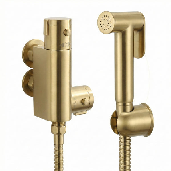 Techsphere Bidet Shower, Toilet Spray Brushed Brass