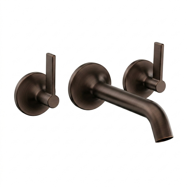 Techsphere Dualis Basin Mixer Tap, Sink Faucet Bronze