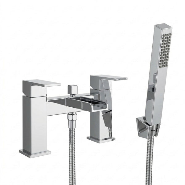 Techsphere Cascade Bath Shower Mixer Tap, Bathtub Shower Faucet Chrome