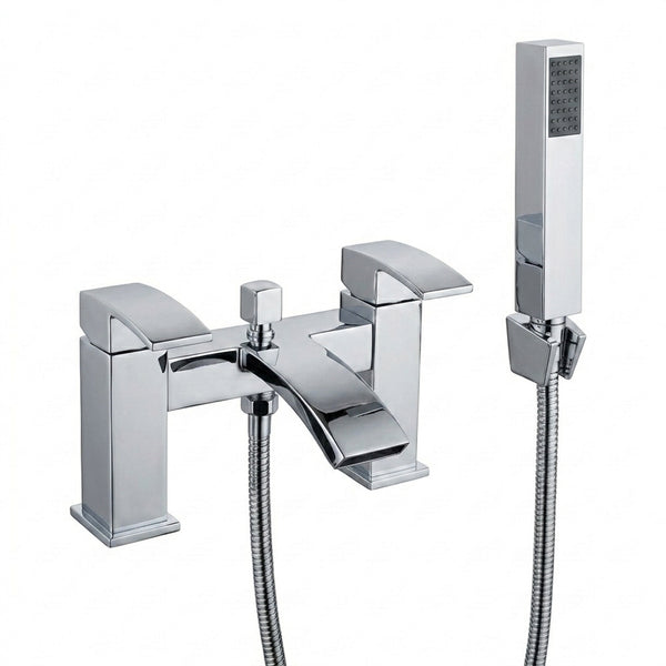 Techsphere Vertex Bath Shower Mixer Tap, Bathtub Shower Faucet Chrome