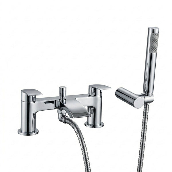 Techsphere Prism Bath Shower Mixer Tap, Bathtub Shower Faucet Chrome
