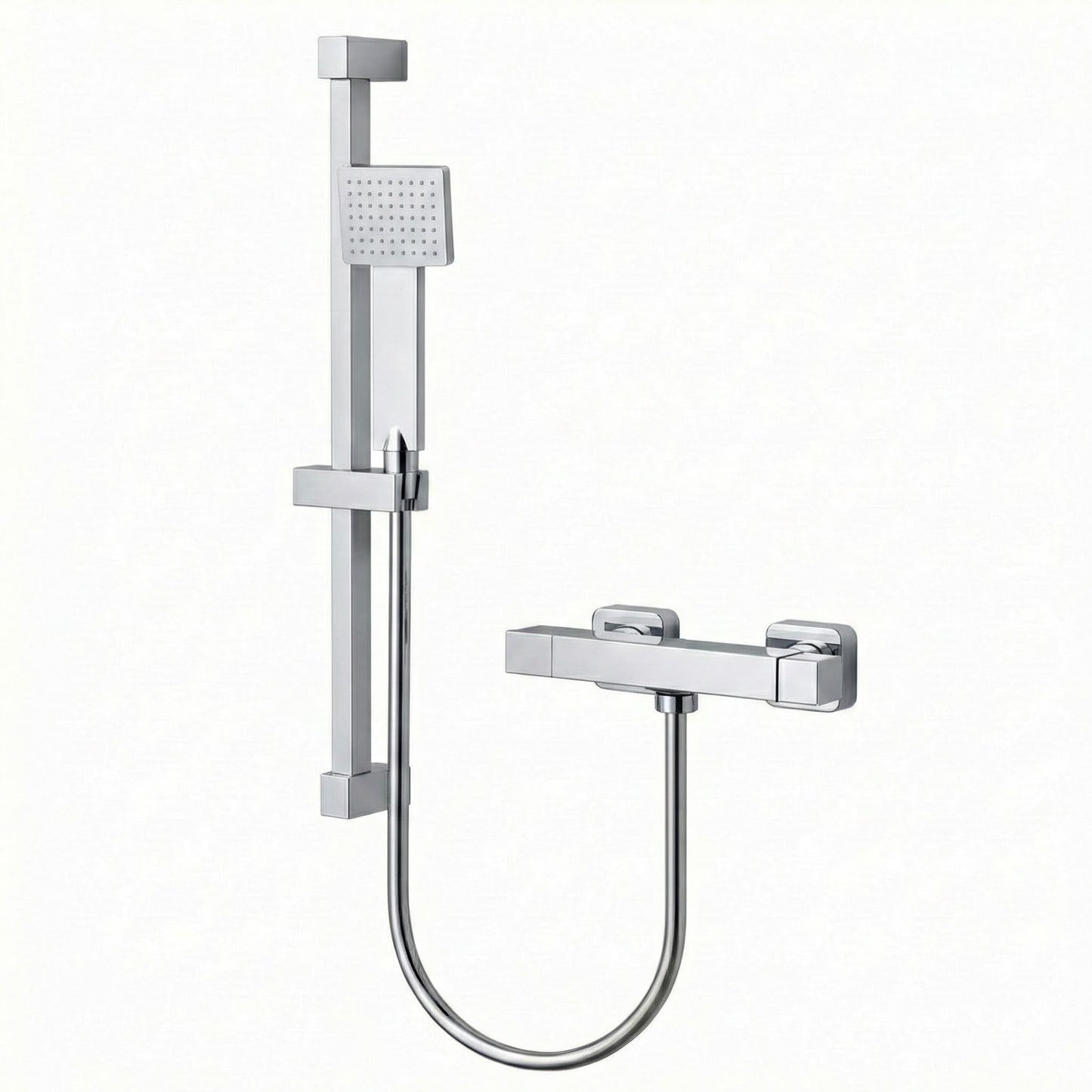 Techsphere Square Hand Shower, Handheld Shower Head Chrome