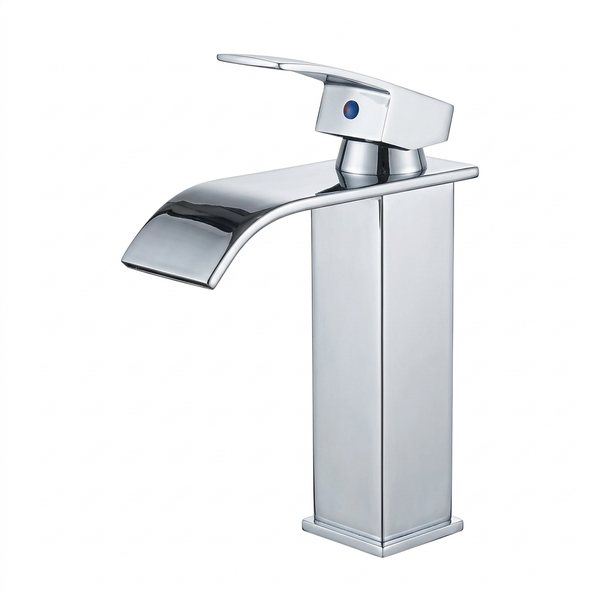 Techsphere Vector Basin Mixer Tap, Sink Faucet Chrome